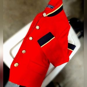 Norton McNaughton Red Wool Equestrian Show Blazer/Coat - women's sz 10 petite